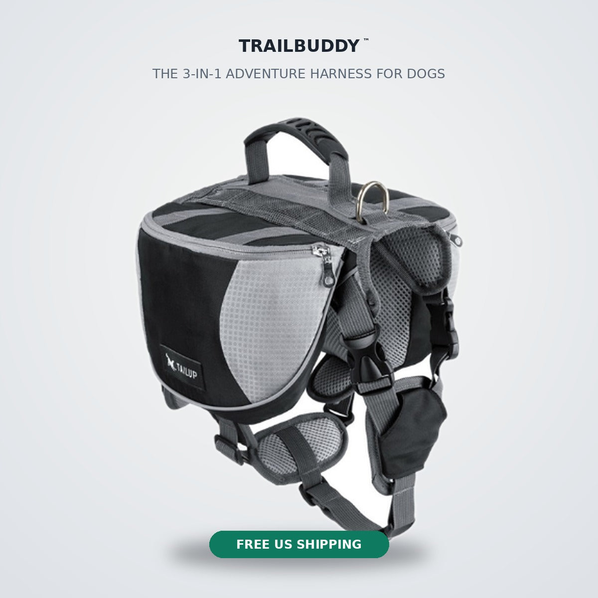 Hydrapaw™ Trail Pack — The 3-in-1 Adventure Harness for Dogs