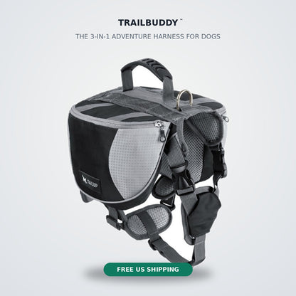 Hydrapaw™ Trail Pack — The 3-in-1 Adventure Harness for Dogs