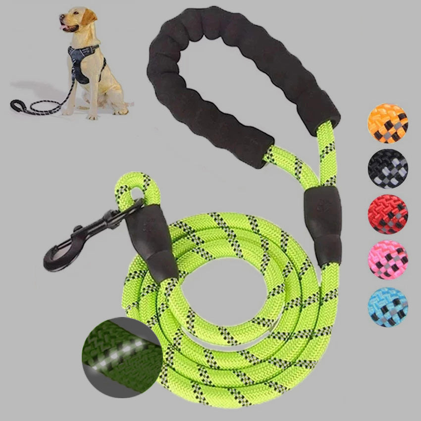 Hydrapaw™ Trail Leash — Reflective Rope Leash with Padded Grip