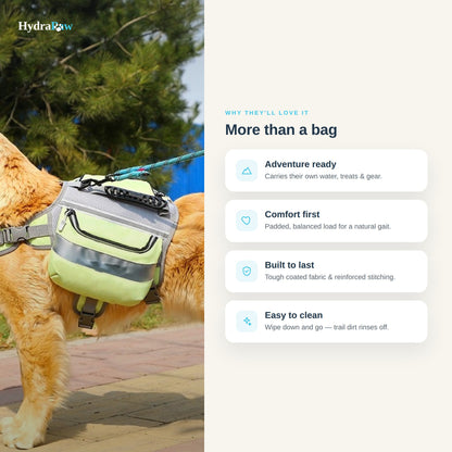 HydraPaw™ TrailPack Dog Backpack