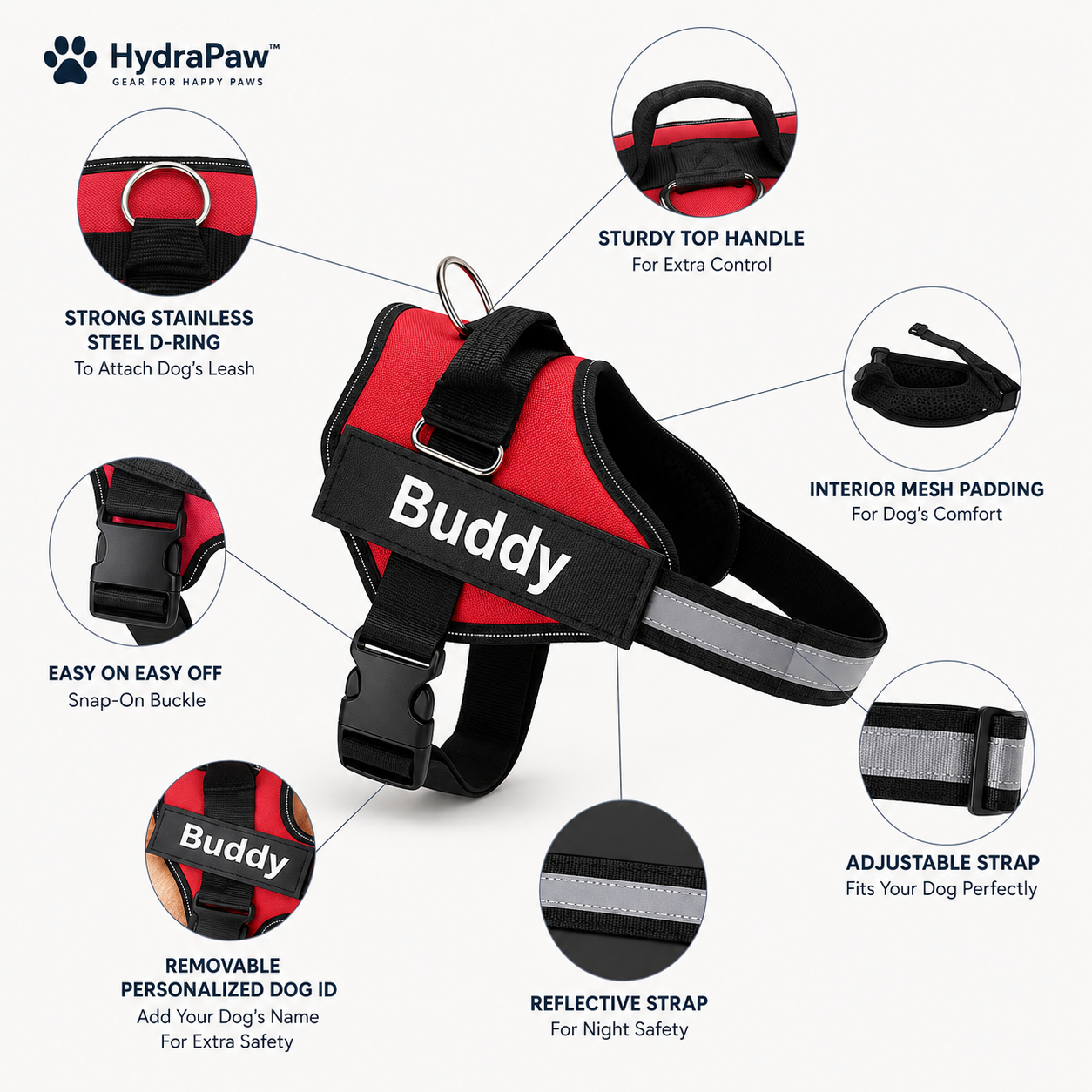 HydraPaw™ Personalized Dog Harness