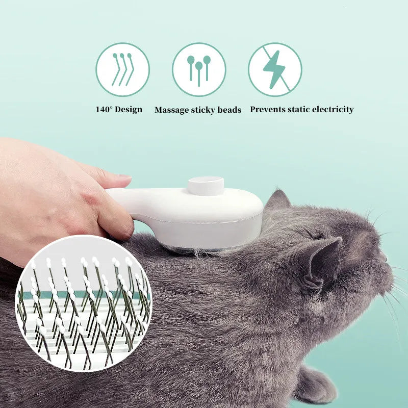Hydrapaw™ UV Self-Cleaning Pet Brush — The 3-Minute Clean Ritual for Cats & Dogs