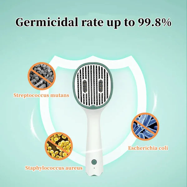 Hydrapaw™ UV Self-Cleaning Pet Brush — The 3-Minute Clean Ritual for Cats & Dogs